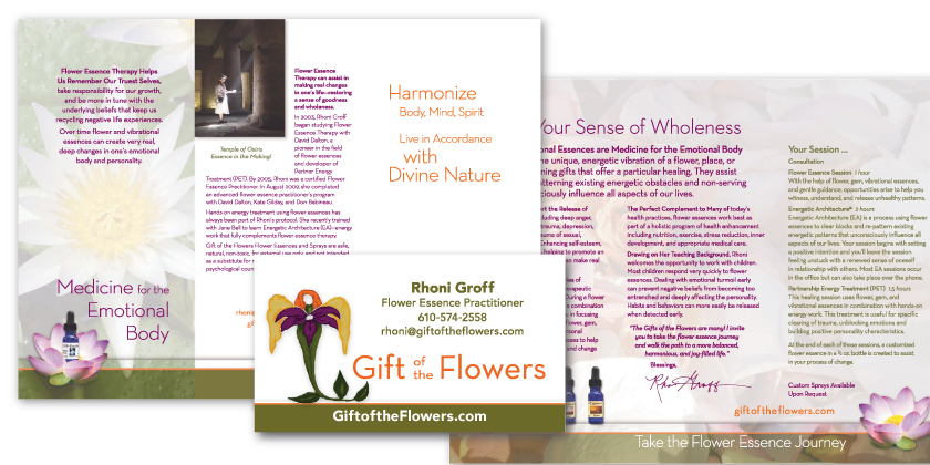 Gift of the Flowers Print Collateral