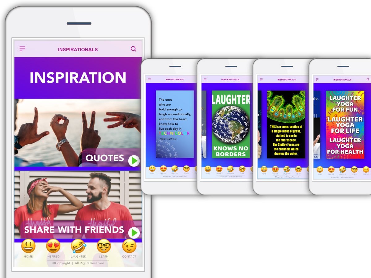 Laughter Yoga App - Quote Carousel